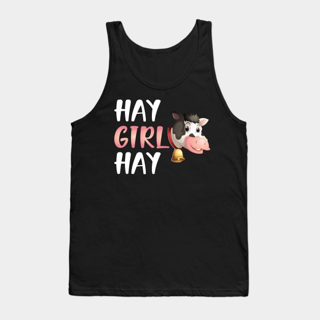 Cow Girl - Hay Girl Hay Tank Top by KC Happy Shop